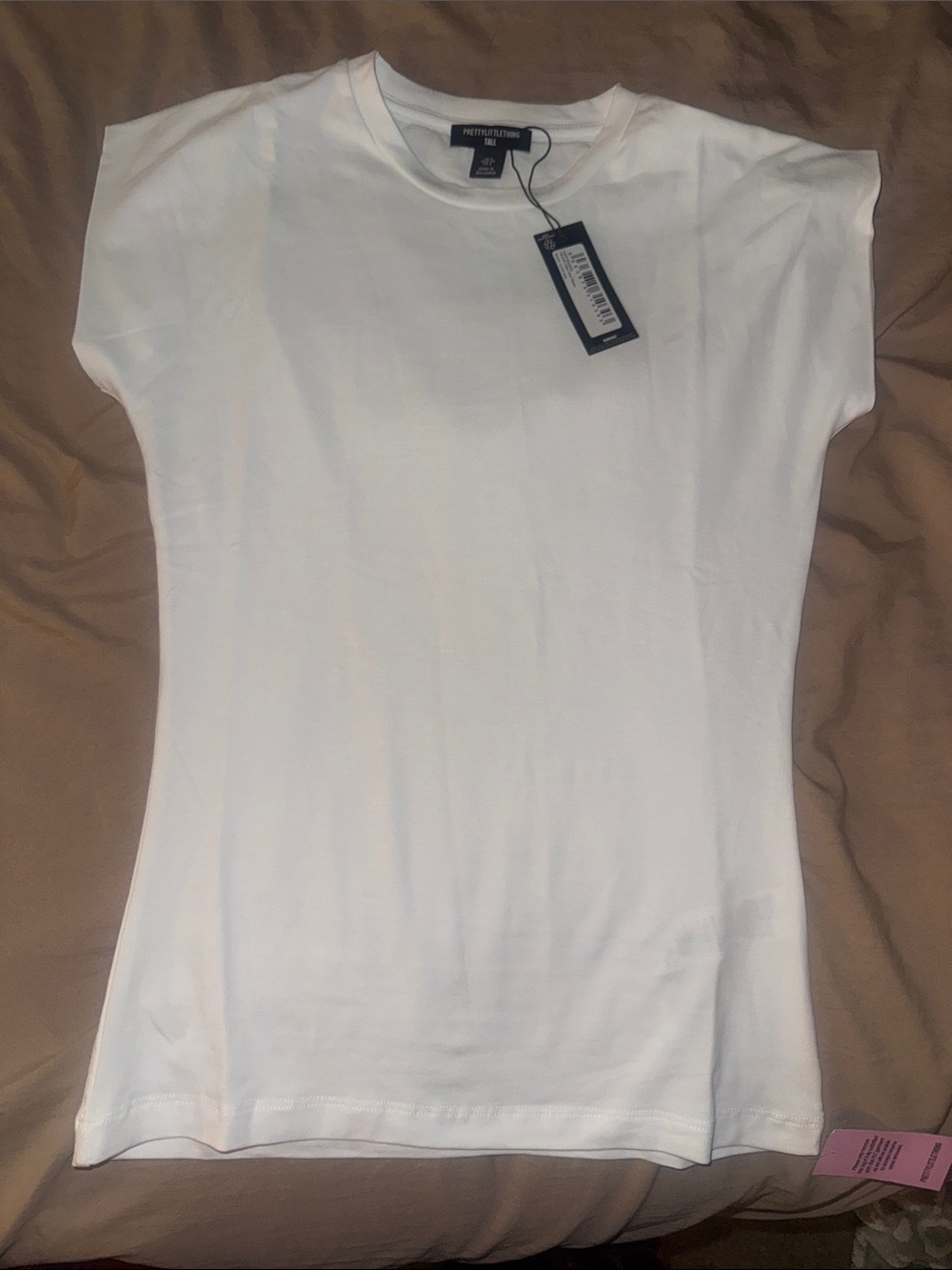 PrettyLittleThing White Short Sleeve Crew Tee